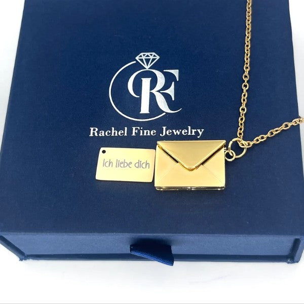 Personalized Envelop Necklace for Her